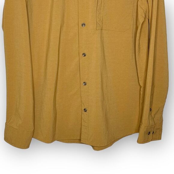 Swiss Tech Long Sleeve Button Down Outdoor Shirt Copper Penny Men’s Size Medium - Picture 3 of 9